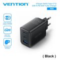 Vention Adaptor 3P GaN Charger USB A + Type C PD Fast Charge 65W FER Charger Smartphone. 