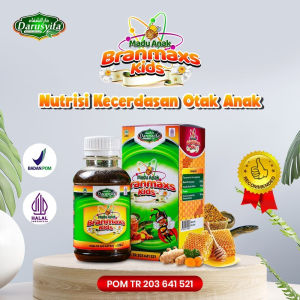 Madu Anak SMART BRAIN MAX - Madu anak BRAN MAX BRANMAXS KIDS Darusyifa Madu Pegagan plus Cod Liver Oil - Madu Kecerdasan Otak