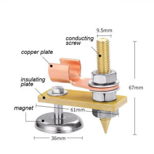 Kẹp Mát Nam Châm Siêu Cường Đôi - Kẹp Mass Hàn Điện Que Bền Bỉ Chịu Nhiệt Cao