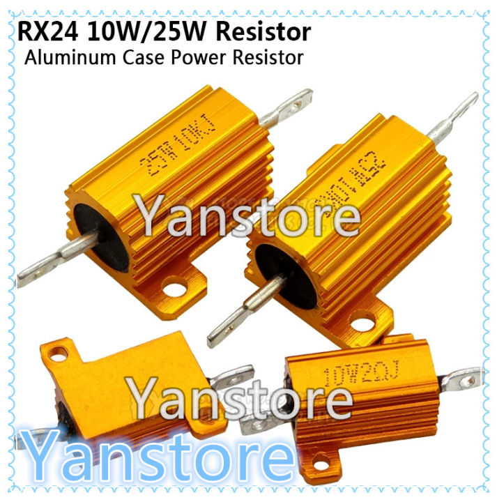 1PCS 10W 25W Aluminum Power Metal Shell Case Wirewound Resistor 0.01 ...