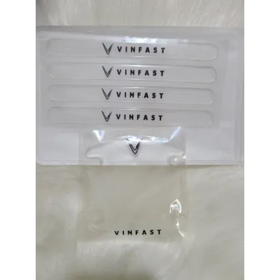 Bộ 10 Miếng Dán Silicon Chống Xước Hõm Cửa Tay Nắm Cửa Gương Ô Tô Xe Hơi Có Logo Hãng Xe
