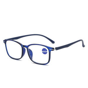 Titanium Alloy Blue Light Blocking Reading Glasses Ultralight Anti Radiation for Men Women Retro Square Frame