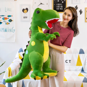 Big Size 40/60/70CM Large Dinosaur Pillow Plush Toy Cute Soft Cartoon Animals Dinosaur Doll Baby Sleeping Pillow Plush Accompanying Doll Ragdoll Girl Soft Baby Toys for Kids Boys Girls Birthday