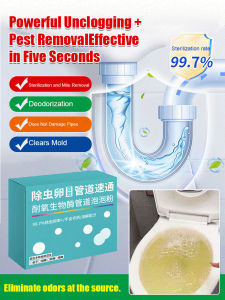 [Pest control + Unblocking] Biological Enzyme Drain Unclogging Insect Removal Powder