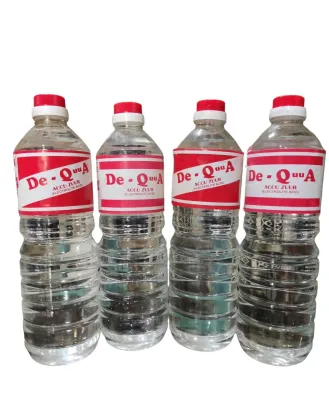 Air Aki (Accu) Zuur Merah De-QuuA (1Liter) 4botol Air Aki