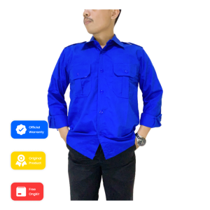 Baju Kemeja PDL PDH Lapangan Lengan Panjang - Pakaian Atasan Seragam Pria Wanita Premium Kerja