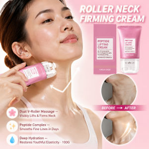 Roller Neck Firming Cream Roller Ball Neck Tightening Cream Firms And Lifts Saggy Neck Skin Reduces Fine Lines Improves Elasticity