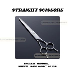 BEGINNER FRIENDLY GROOMING SCISSORS PET CURVED SCISSORS PET SCISSORS PROFESSIONAL PET SCISSORS GUNTING GROOMING 宠物弯剪 宠物剪刀 宠物理发剪刀