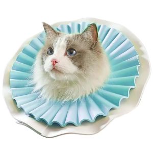 ER52858 with Buckle Cat Elizabeth Collars Double Layer Easy to Wear Cat Wound Recovery Sleeve Safety Anti-lick Dog Neck Cone Neuter