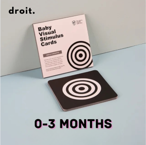 Newborn Baby Visual Stimulation Flash Cards | 4 Levels | High Contrast | 16 Double-Sided Cards
