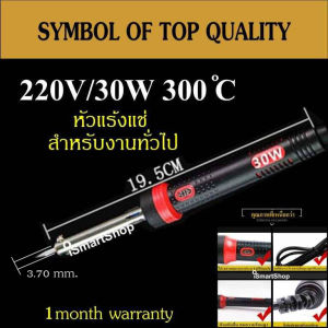 หัวแร้ง หัวแร้งแช่ บัดกรีพลังสูง เกรดเอ 30w 40w 60w 80w 100w 150w 200w 300w/วัตต์ 220v/โวลท์ รับประกัน 1 เดือน ismartshop