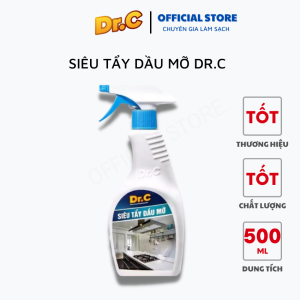 Siêu tẩy dầu mỡ tẩy sạch lưới lọc máy hút mùi mặt bếp ga bếp từ tường khu vực bếp Dr.C Chính Hãng 500 ml