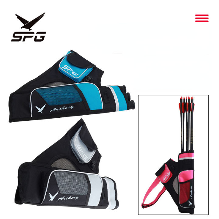 Falcon threetube quiver, bow and arrow competition quiver equipment, adjustable waist quiver