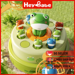 Bouncing Frog Action Toy | Catching the Jumping Frog | Kids Reaction | Early Development Toys | Spin Musical Toy