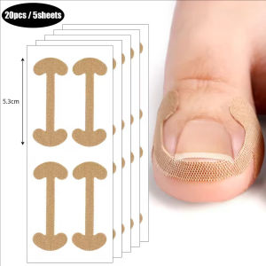 Dorisna 60Pcs Toenail Corrective Patch Nail Repair Patch Nail Ingrown Correction Sticker Toenail Care Paronychia Nail Patch