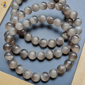 Collection Grade Silver Gold Cat Eyes Selenite Bracelet