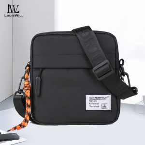 LouisWill Mini Shoulder Bag Mens Messenger Bag Travel Bag Business Bag Large Capacity Phone Bag Lightweight Casual Bag Fashion Leisure Sport Street Bag for College Student