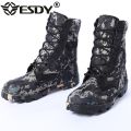 US Ankle Boots Men Outdoor Genuine Leather Panama Soles Tactical Combat Boots Army Hunting Work Boot Man Hiking Shoe 47. 