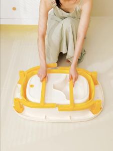 【Ship in 24H】【Ship In 24h】現貨 嬰兒可折疊泡澡桶兒童洗澡桶可坐浴盆 Baby Foldable Bathtub Children Bathtub Baby Bathtub Household Large Size Sitable Children Whole Body Bathtub