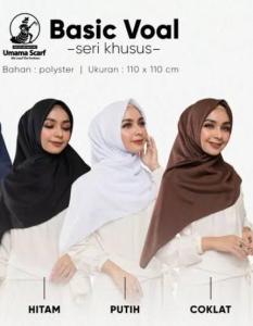HIJAB BASIC VOAL UMAMA SCARF JAHIT TEPI KERUDUNG SEKOLAH JAHIT TEPI UMAMA WARNA PUTIH COKLAT PRAMUKA HITAM SEGI EMPAT BASIC VOAL PUTIH UNTUK SEKOLAH JILBAB SMP SMA KERUDUNG SEKOLAH SEGI EMPAT POLOS UMAMA JAHIT TEPI BASIC VOAL POLOS HIJAB ANTI LETOY