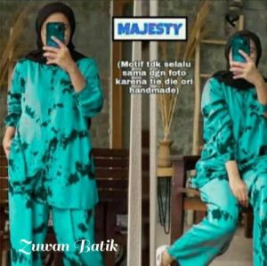 SETELAN TIE DYE WANITA SOFT LENGAN PANJANG TERBARU / ONE SET TIEDYE / TIEDYE MOTIF AWAN / BASIC TIEDYE / OUTFIT SELEBGRAM / BAJU TIDUR