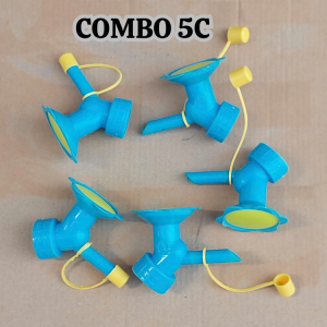 COMBO 5 đầu vòi tưới cây 2 chế độ đầu vòi tưới gắn chai coca pepsi tưới cây văn phòng