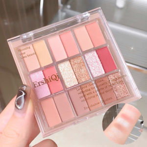 18 Colors Platter Eyeshadow Palette Matte Pearlescent Eyeshadow Disc Pearlescent Makeup Eyeshadow