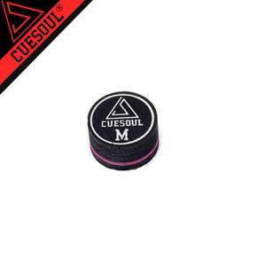 Cuesoul Pool Cue Tip 14mm Length Snooker Billiard 9 Layer Baked Leather 5 Hardness