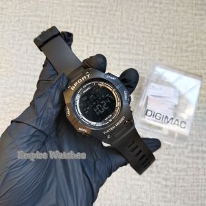 Empirewatches Jam Tangan Digimac 2568 Pria Cowok Digital Strap Rubber Original Water Resistant