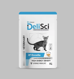 DeliSci Excella for Dogs อาหารสำหรับแมว-สุนัขป่วย หลังผ่าตัด กำลังพักฟื้น Sz.80-185-400g.(Vetsynova)
