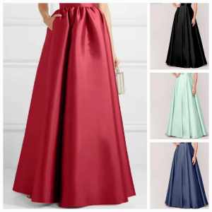 PIAPlain Color High Waist Maxi Long Floor Length Skirt   Casual Formal A - Line   - XS to Large - classy and elegant - premium fabric - excellent quality -  fabric from abroad  - premium quality  - mall quality  - multi way to wear - for dress skirt and