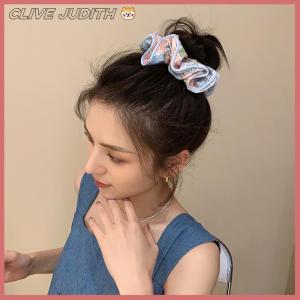 CISWGE Korean Fashion Floral Scrunchies Women Girls Elastic Hair Rubber Band Accessories Tie Hair Ring Rope Headdress Headwear