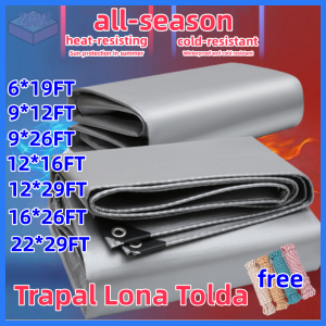 Trapal Lona Tolda Universal tarpaulin canvas awning cloth awning 12*29FT rain and sun protection waterproof makapal