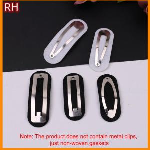 🔥🔥🔥ranghe 100pcs hình bầu dục không dệt xé thả snap clip miếng đệm hình chữ nhật cảm thấy miếng vá appliques cho hình chữ nhật kẹp tóc phụ kiện