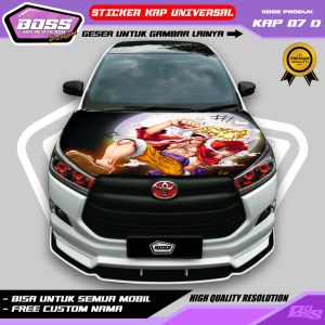 KAP 07-STIKER KAP MESIN MOBIL AVANZA SIGRA CALYA INNOVA SWIFT JAZZ BRIO-STIKER KAP MESIN KARAKTER
