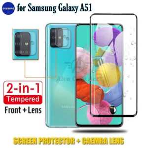 ALVA Bisa ( COD ) 2IN1 Full Tempered Glass Samsung A06 A51 A03 A04S Free Anti Gores Camera