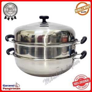 Panci kukus Panci Siomai Steam wok shefu 32 Cm SUS 201 Kualitas Tebal Bagus