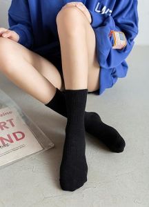 Adult GYM School Cushioned boot Sock Thick Cotton Quarter Athletic black white Sock Sports Running Socks free size Adult