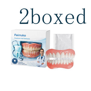 new Denture Cosmetic KitNatural Teeth Veneers Enhance Smile Aesthetics Comfortable Material Portable False Teeth Free Shipping