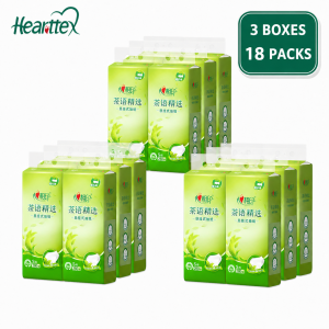 【JJ HOME】 【6Packs/Box】心相印Hearttex Wall Hanging Facial Tissue 280 Sheets 4-Ply Unscented Bathroom Kitchen Paper