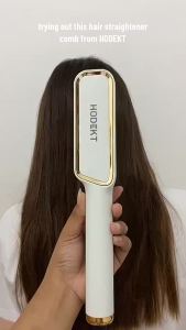 HODEKT Straightening Comb Multifunctional Hair Straightener brush Ceramic Heating