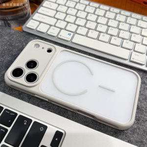 Case For iPhone 18 17 Pro Max 16 15 Plus 14 13 12 11 5G Phone Case Translucent Wireless Charging Magnetic Camera Protection Matte Back Cover for i18 i17 i16