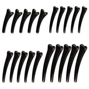 1PC Nữ Phụ nữ đen nhựa duy nhất prong kẹp tóc chuyên nghiệp làm tóc S