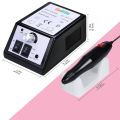 Cadrim Electric Nail Drill, Adjustable Nail File Machine Set with Sanding Bands for Manicure Pedicure Acrylic Glazing Nail Art Polisher (Black). 