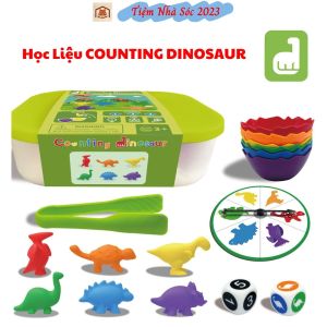 Học Liệu Giáo Cụ Toán Học Counting Dinosaur - Đồ Chơi Trí Tuệ Giáo Dục Sớm Giúp Trẻ Phân Biệt Màu Sắc Số Đếm-Tiệm Nhà sóc 2023