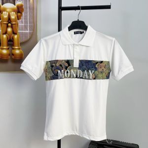 Áo Thun Nam Chữ  thêu MONDAY  hình gấu  - Áo Phông Ngắn Tay Siêu HOT 2023