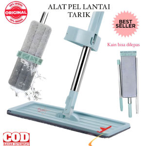 lazPick ( BISA COD ) PROMO Alat Pel Lantai Tarik / Pel Lantai Praktis Flat Mop / Alat Pel Sebaguna Tarik / Alat Pembersih Lantai