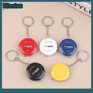 [Nicoles] 150 60Inch Keychain Tape Measure Portable Retractable Mini ABS Plastic Measure Ruler Centimeter Inch Roll Tape Measuring Tool