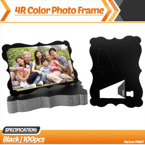 Partner Print - Classic Black Color Photo Frame 4R Size (100pcs)
