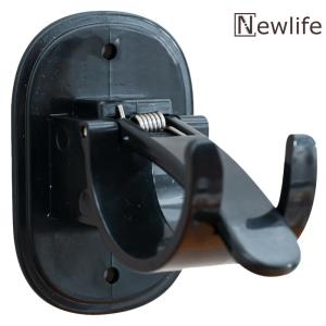 【HOT】Self Adhesive Curtain Rod Brackets No Drilling Nail Free Adjustable Curtain Rods Hooks Stick on Curtain Rod Holder